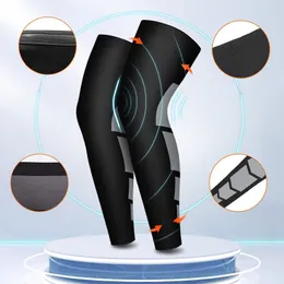 Joelheiras esportivas para protetores de pernas longas e longas de pernas masculinas e femininas.