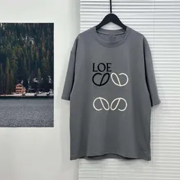 Loewees Shird Men's TシャツTシャツデザイナーTハート刺繍ファッション最高品質のコットンストリーブストリートウェアTシャツMarca de Lujo Espanola 138 338