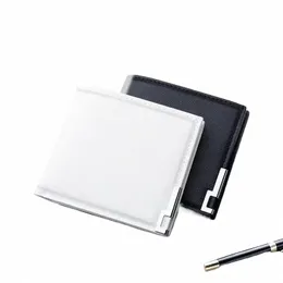 White Wallet Men's Short Small Wallet College Studety Thin Thin Youth Card-Card Wallet Simple Student Lady Y194#