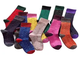 Girls socks Cotton Letter Glitter Midlength Sports and Leisure Comfortable Breathable Fashion5114381