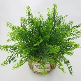 Cheap 1pcs variety of artificial plants eucalyptus grass plastic ferns green leaves artificial flower plants wedding home decor