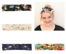 Lady Floral Saç Bantları Çocuk Kızlar Küçük Çiçek Tavşan Kulak Bantları Gençler Kız Karikatür Kepon Kenarlık Kadın Baskılı Head Band 062675418