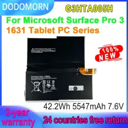 Batterien Dodomorn Laptop Batterie für Microsoft Surface Pro 3 1631 Tablet PC -Serie G3HTA005H G3HTA009H MS011301PLP22T02 7.6V 42.2WH