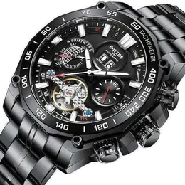 Schweizer echte Marke Wasser Ghost Watch Herren Vollautomatisch mechanische Tourbillon wasserdichtes großes Zifferblatt