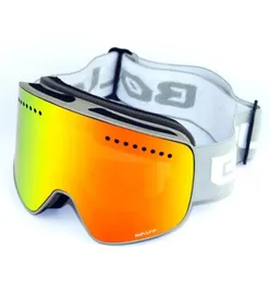 Ski Goggles Ochrona UV400 Antifog Kobiety Mężczyźni Snowboard Gogle Gogle Skiing Szklanki Zimowe śnieg okulary sferyczne podwójne soczewki Projekt SK4225376