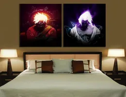 Anime Poster Baskı Uzumaki ve Uchiha Sasuke Canvas Ev Yatak Odası Dekor Dekor Duvar Sanatı Resmi Framed2793759