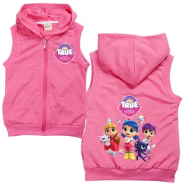 Dziewczyny Fall Clohtes Nowe przybysze Prawdą i anime Rainbow Kingdom strój dla dzieci kamizelka z kapturem kurtka top baby boys swobodna odzież wierzchnia