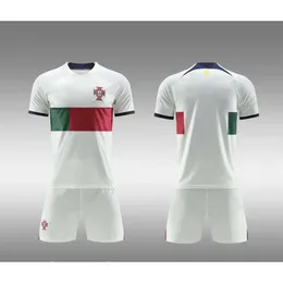 Soccer Jerseys 22-23 World b Portugal Away National Team Football Jersey Children's Adult Set Size 16-3xl