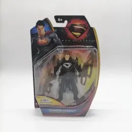 DC Superman Steel Corpo de 3,75 polegadas Superman Movável Conjunto completo de ornamentos de brinquedos de boneca básicos Anime Feliz Kids Presente