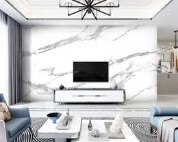 beibehang Customized new bedroom living room gold leaf marble pattern jazz white large panel papier peint background wallpaper