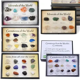 8/12/15pcs 1 box minerali del campione minerale di minerali cristallini di quarzo mondiale campioni in pietra da collezione naturale.