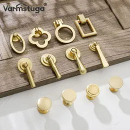 Varmstuga Feste Zinklegierung Europäischer Möbelgriff Vintage Gold Schrank zieht Küchenschrank Griff Schubladenknöpfe Hardware