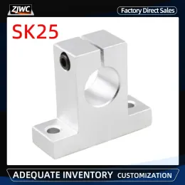 1pc SK25 25mm Linear Ball bearing Rail Shaft Side Blocks Support XYZ Table CNC 3D Printer Part