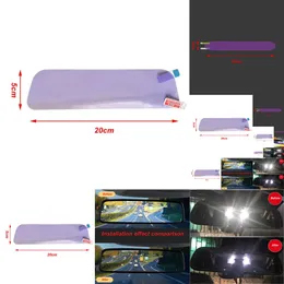 Wholesale Universal Car Rearview Mirror -rain Inner Rear Vision -glare Anti -light Film Waterproof Protection Interior Acce
