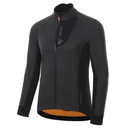 Santiska cykelmän jackor vinter mtb cykelrock fleece varm fleece vägcykel ridning långärmad vindtät jackor asiatisk storlek