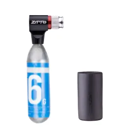 ZTTO MTB 자전거 CO2 카트리지 어댑터 미니 CO2 팽창기 FV AV Schrader Presta Valve 용 고압 자전거 타이어 공기 펌프 부품