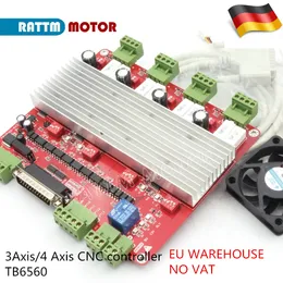 Yüksek Hızlı Optocoupler TB6560 Step Motor Sürücüsü 3axis veya 4 Eksen CNC Kontrolör Kartı DB25 Bable