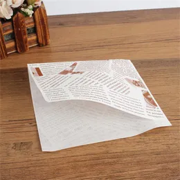 100pcs Trójkątowa torba pokryta papier Kraft Papier do chwyta