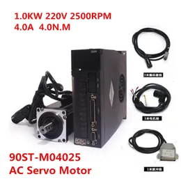 A1-SVDドライバー + 220V 90ST-M04025 1000W ACサーボモーター4 N.M. 1KW 2500rpm単相。