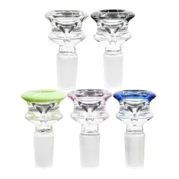 유리 봉 파이프 슬라이드 교체 부품 용 5pcs 14mm 수컷 두꺼운 유리 그릇