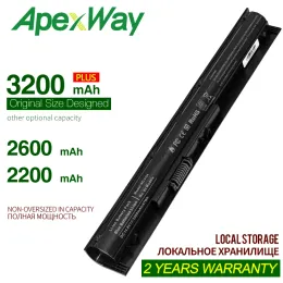 Batterier Apexway 14.8V Nytt bärbart batteri VI04 VI04XL V104 V104 VI04 för HP Envy 14 15 17 Pavilion 15 17 Hstndb6i Hstndb6k Hstnnlb6k