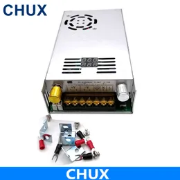 CHUX 480W Justerbar omkoppling av strömförsörjning med digital skärm för LED DC 0-15V 24V 27V 36V 48V 80V 60V