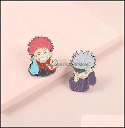 pinsbrooches المجوهرات اليابانية مانغا jujutsu kaisen المينا صدر طية دبوس دبوس دبابيس القبعات حقيبة الظهر decoration accoration dhcv64168134