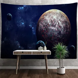 Starry Sky Planet Tapestry Parede pendurado Psicodélico Hippie Misterioso Universo Tapiz Background Ploth Home Decor