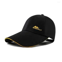 Ball Caps Trendy Baseball Cap 2024 Anti-UV Regulowane tatę Hats Hafdery anty-Sun Hip Hop Gorras unisex