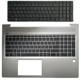 HP Probook 용 새로운 러시아 키보드 프레임 15 450 G6 455 G6 455R G6 450 G7 455 G7 455R G7 RU Black
