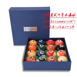 Nowy czarny 8 kryształowy bilard piłka American Sixteen Color Bilard Bar Snooker Ball Standard Duże bilardowe dostawy