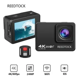 Камеры действий камера Ultra HD 4K / 60FPS Antishake Wi -Fi 2,0 "170D 4x Zoom Подводный водонепроницаемый кулачный шлем Sport