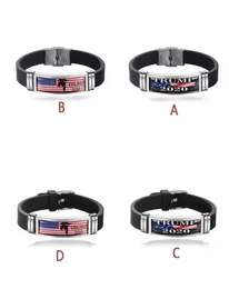 Donald Trump Armband Edelstahl Silicon Bracele US -Präsident 2020 Wahl Armband Trump Supporter Armband Armband VT02738872