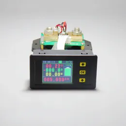 DC 120V 100A 300A 500A Voltmeter Ammeter KWH Watt Energimätare 12V 24V 48V 96V Batterikapacitet Kraftövervakning