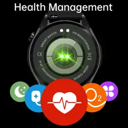 360*360 Lige HD Smartwatch Men NFC Smart Watch per Huawei Bluetooth Call Digital Watches IP67 Monitoraggio della pressione sanguigna impermeabile ES
