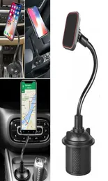 Magnetic Cup Cup Holder Phone Mount Stands de telefone celular Ajustável