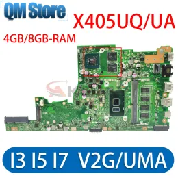 Motherboard X405UQ Mainboard For ASUS S4100U X405UA X405URP X405UR X405UB A405U V405U S405U K405U F405U Laptop Motherboard I3 I5 I7 4GB/8GB