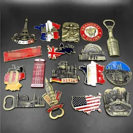 Kühlschrank Magnet Souvenir City Dekor Paris Frankreich Deutschland USA UK Britische Karte Italia Berlin Brasilien Christus Erlöser Shanghai Magneten