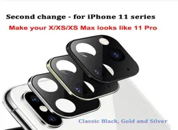 İPhone X XS için Arka Kamera Koruyucu Kapak Çubuğu Maks Seconds iPhone 11 Pro MAX Protector sahte arka kamera etiketi 5498664