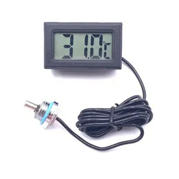 Computerwasserkühlung Thermometer elektronischer digitaler Temperaturmesser Wassertankmesser mit wasserdichtem Sondenstopfen