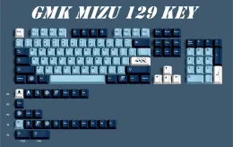 Accessories GMK MIZU Keycaps, 129 Keys PBT Keycaps Cherry Profile DYESUB Personalized GMK Keycaps For Mechanical Keyboard