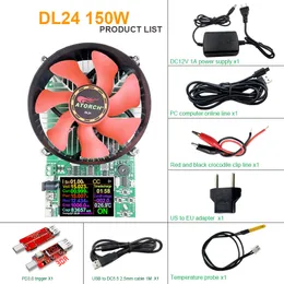 150W DC5.5テスターアプリ電子荷重リチウムバッテリー容量モニター排出電荷電源電源チェッカー + PDトリガー