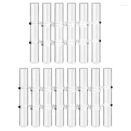 Vases Hinged Flower Vase 8Pcs/6Pcs Clear With Hook Brush Hydroponic Plant Test Tube Display Home Tabletop Decoration