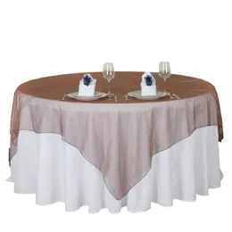 Vendita calda 25 Colori ORGANGA TABLECOLA 180CMX180CM (72 "x72") ristorante hotel a forma quadra