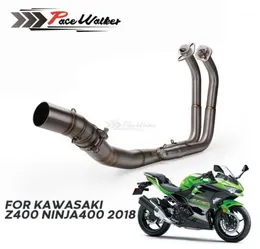 Exaustão da motocicleta Sistemas completos tubo de cabeçalho Tubo frontal Tubo de link 51mm escape para Ninja 400 Z400 2020 202018531419