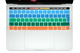 Abrange a pele do teclado em espanhol para o MacBook Pro com barra de toque 13 "de 15 polegadas A2159 A1989 A1990 A1706 A1707 Layout da UE