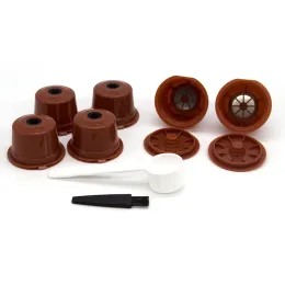6Pcs High Quality Refillable Coffee Capsules Plastic Coffee Pods Fit for Caffitaly Reusable Coffee Filter Kitchen Coffeeware