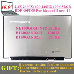 Screen 16.0INCH B160QAN02.H FIT B160QAN02.L NE160QDMNY2 MNG007DA12 3 New Laptop LCD Matrix For Ideapad 5 pro16 100Sgrb 2.5k 40PINS