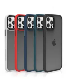 Famio skinfriendly Antiknock TPU PC Case di cellulare glassata per iPhone 11 12 13 Pro Max XR 7 8Plus Matte Matte traslucido Copertura 6317214