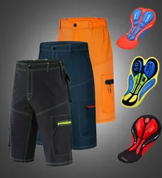 Wosawe senza pantaloncini ciclistici per biancheria intima imbottita che corre in palestra da pesca da pesca da pesca in discesa per cuscinetti fai da te abbigliamento set Men8249346